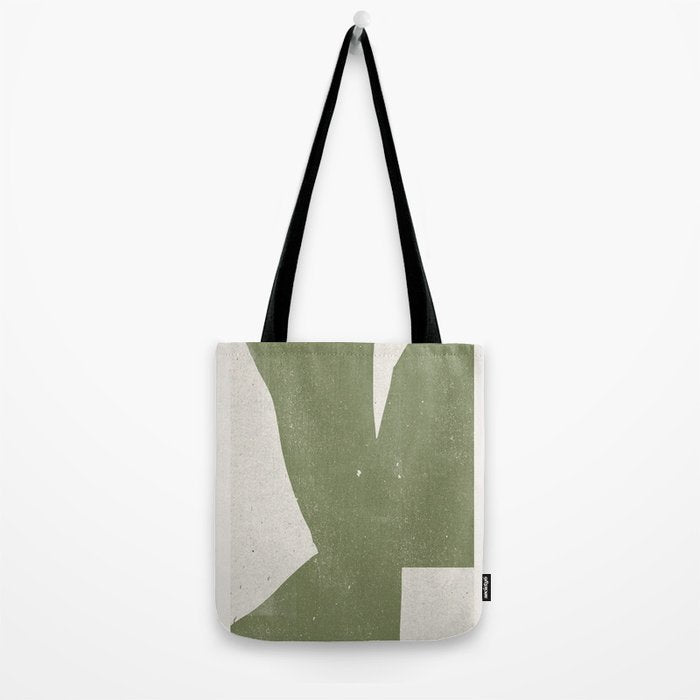 Green Object Paper Tote Bag Gallery Image 2