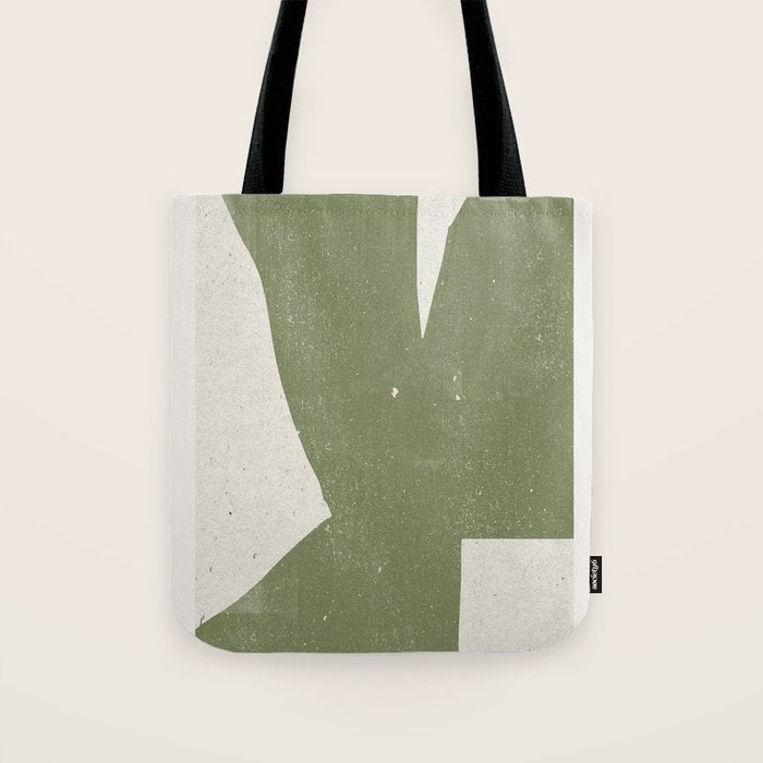 Green Object Paper Tote Bag Gallery Image 1