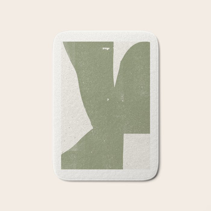 Green Object Paper Bath Mat Gallery Image 1