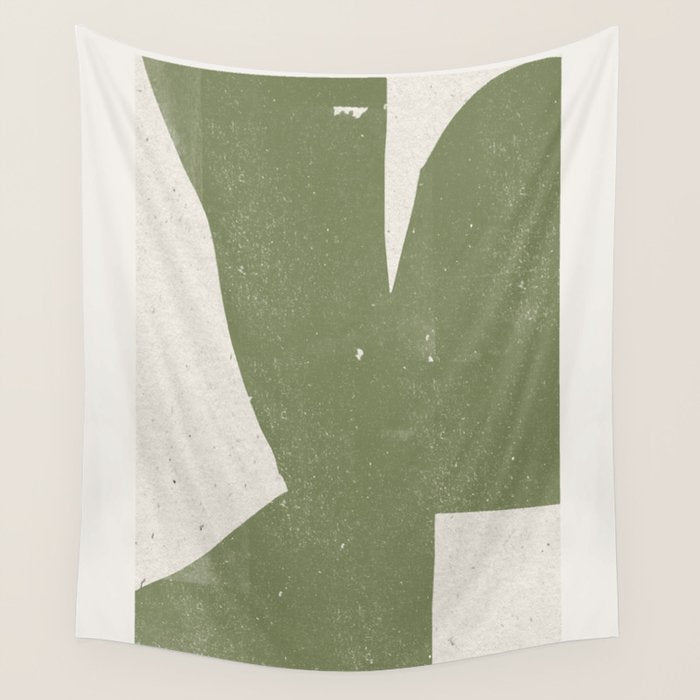 Green Object Paper Wall Tapestry Gallery Image 1