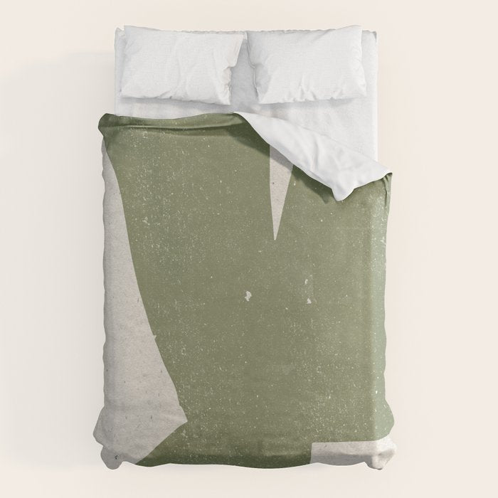 Green Object Paper Duvet Cover Gallery Image 6