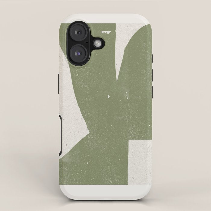 Green Object Paper iPhone Case Gallery Image 1