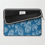 Manatees - Classic Blue Laptop Sleeve Gallery Image 2