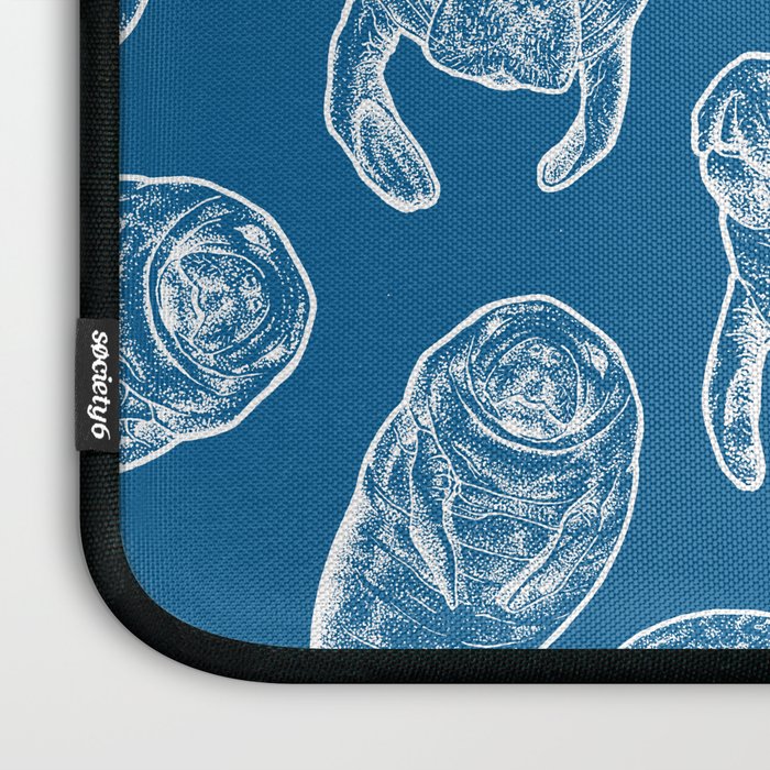 Manatees - Classic Blue Laptop Sleeve Gallery Image 3