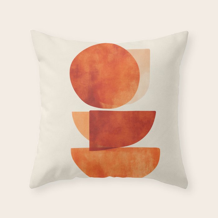 Desert Shapes III Throw Pillow Gallery Image 1