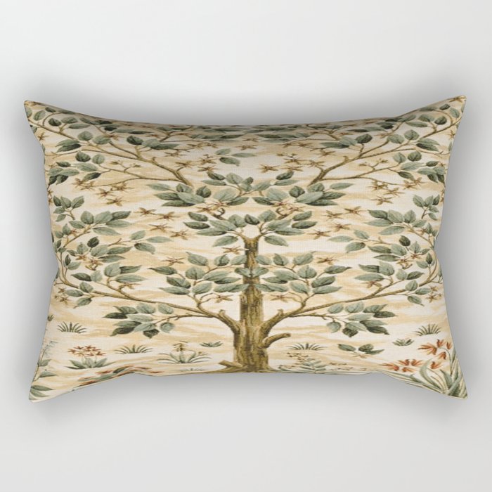 William Morris Tree Of Life, Morris Tree  Rectangular Pillow Gallery Image 2