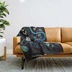 Serpent Moon Throw Blanket Gallery Image 1