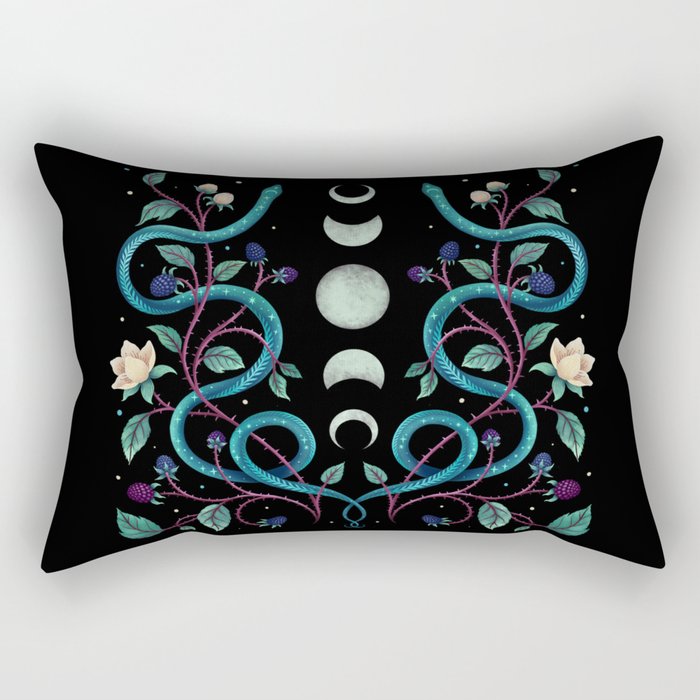 Serpent Moon Rectangular Pillow Gallery Image 2