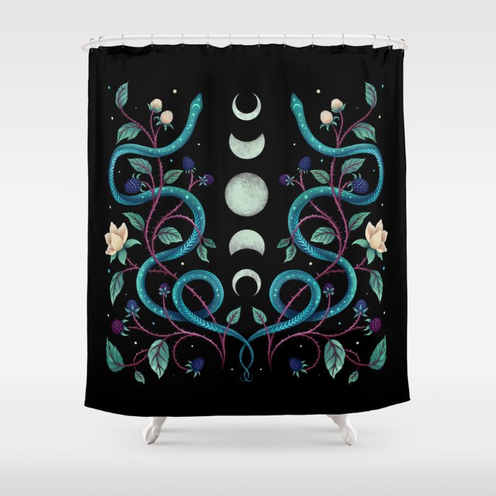 Serpent Moon Shower Curtain Gallery Image 1