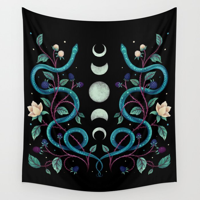 Serpent Moon Wall Tapestry Gallery Image 1