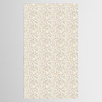 Hand Drawn Jacobean Floral - Apricot Sage Tablecloth Gallery Image 2