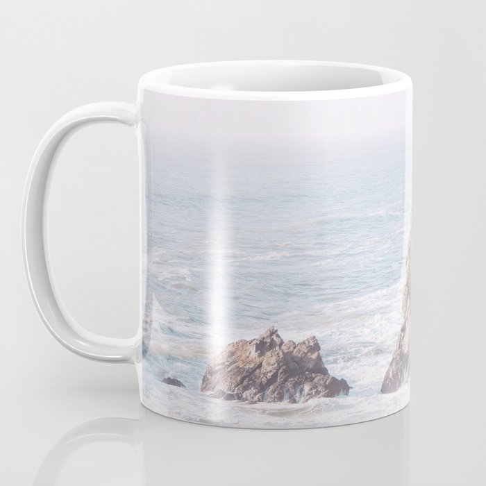Pale Pacific - Ocean Landscape, Nature Photography Coffee Mug Gallery Image 3