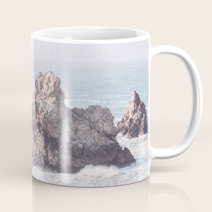 Pale Pacific - Ocean Landscape, Nature Photography Coffee Mug Gallery Image 1