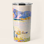 Henri-Edmond Cross Neo-Impressionism Pointillism Cap Nègre 1909 WatercolorPainting Travel Mug Gallery Image 1