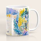 Henri-Edmond Cross Neo-Impressionism Pointillism Cap Nègre 1909 WatercolorPainting Coffee Mug Gallery Image 1