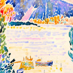 Henri-Edmond Cross Neo-Impressionism Pointillism Cap Nègre 1909 WatercolorPainting Coffee Mug Gallery Image 2