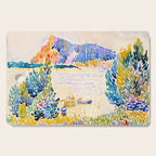 Henri-Edmond Cross Neo-Impressionism Pointillism Cap Nègre 1909 WatercolorPainting Cutting Board Gallery Image 1