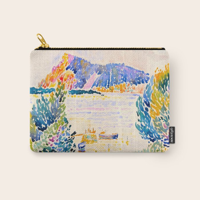 Henri-Edmond Cross Neo-Impressionism Pointillism Cap Nègre 1909 WatercolorPainting Carry All Pouch Gallery Image 1