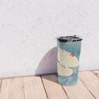 Shoson Two Geese Swimming Near Shore Antique Japanese Woodblock Print  Travel Mug Gallery Image 4