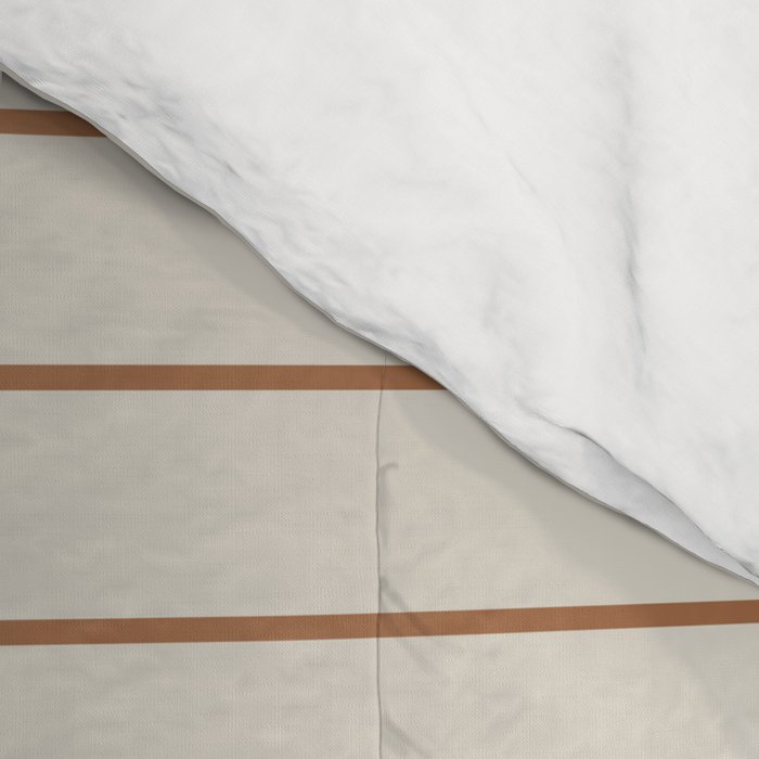 Minimal Arch XVI Earthy Natural Modern Geometric Lines Comforter Gallery Image 4