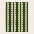 Green And Cream Stripes And Flowers Poster Gallery Image 4