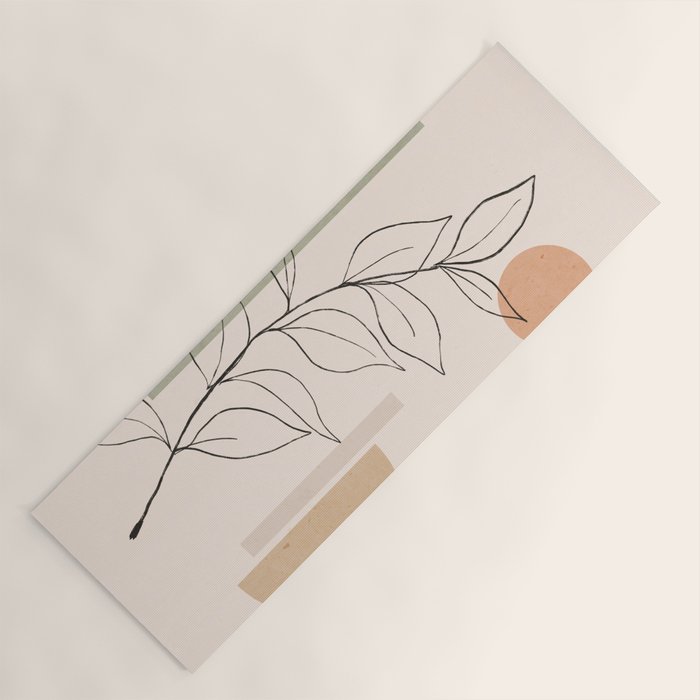 Abstract Minimal -Plant 11 Yoga Mat Gallery Image 1