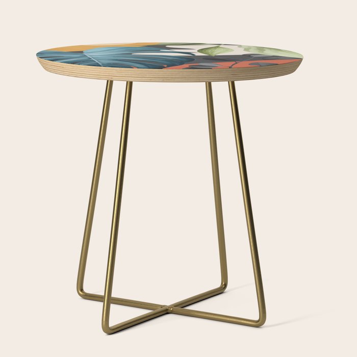 Abstract Tropical Art 19 Side Table Gallery Image 1
