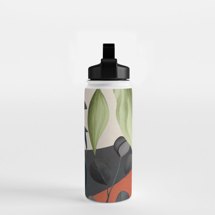 Abstract Tropical Art 19 Water Bottle Gallery Image 2