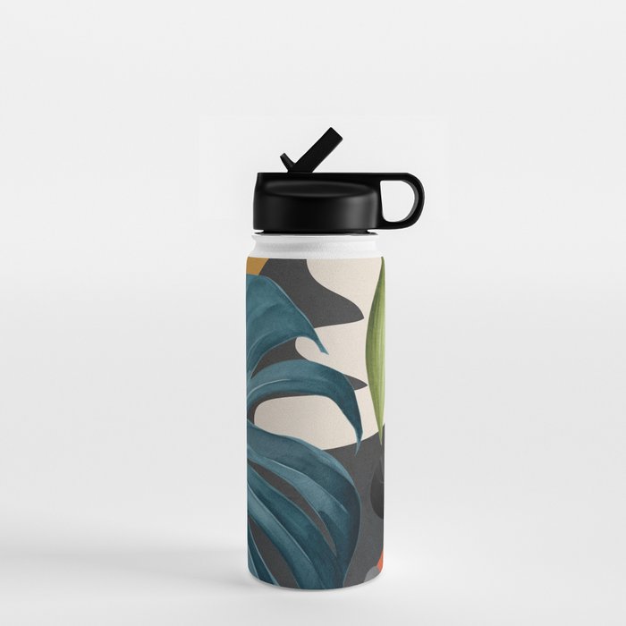 Abstract Tropical Art 19 Water Bottle Gallery Image 1