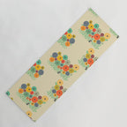 Cat in flower garden Yoga Mat Gallery Image 1