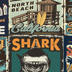 Vintage Surfing Poster Coffee Mug Gallery Image 2