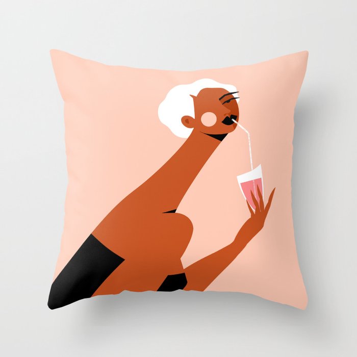 Sip, Sip Throw Pillow Gallery Image 6