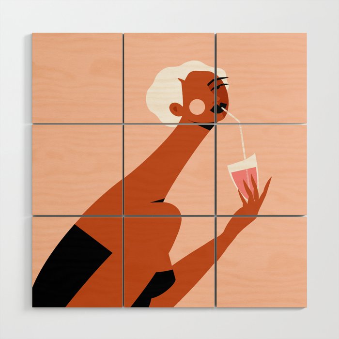 Sip, Sip Wood Wall Art Gallery Image 1