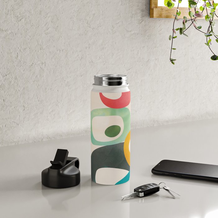 Mid-Century Modern Abstract Art 05 Water Bottle Gallery Image 4