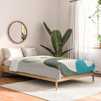 Mid-Century Modern Abstract Art 05 Comforter Gallery Image 2