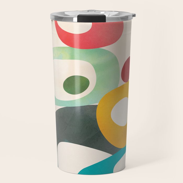 Mid-Century Modern Abstract Art 05 Travel Mug Gallery Image 1