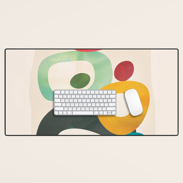 Mid-Century Modern Abstract Art 05 Desk Mat Gallery Image 1