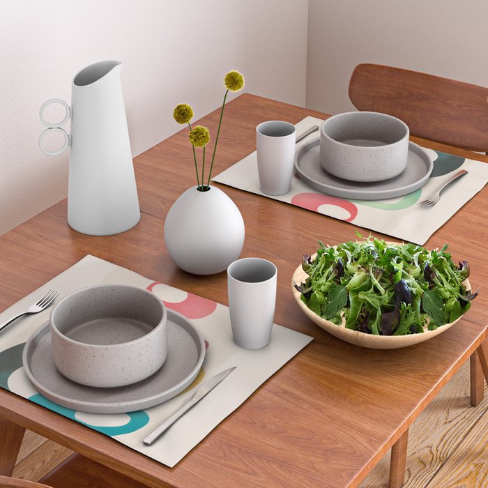 Mid-Century Modern Abstract Art 05 Placemat Gallery Image 2