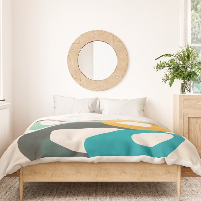 Mid-Century Modern Abstract Art 05 Duvet Cover Gallery Image 3
