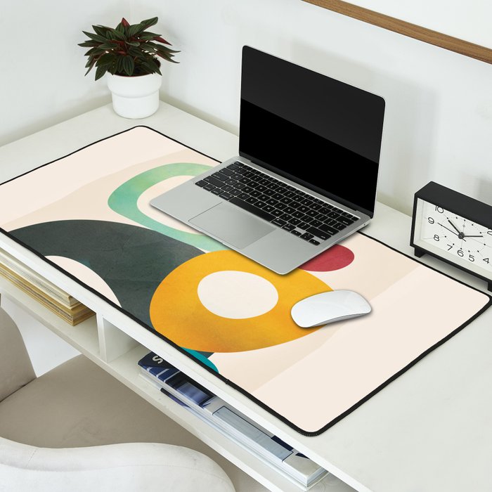 Mid-Century Modern Abstract Art 05 Desk Mat Gallery Image 2