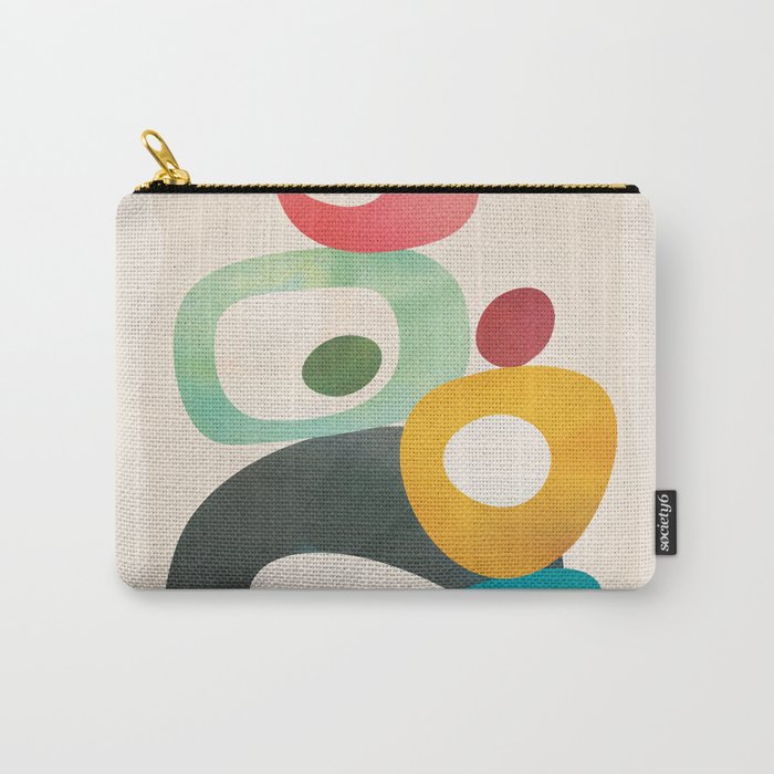 Mid-Century Modern Abstract Art 05 Carry All Pouch Gallery Image 1