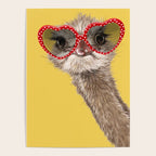 Fashion Hipster Ostrich in Yellow Poster Gallery Image 4