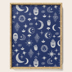Mystic symbols in the dark sky Serving Tray Gallery Image 1