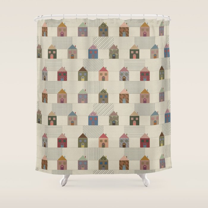 Granny's Village Shower Curtain Gallery Image 1