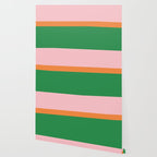 Color Block Striped Solid Pink Green Orange Wallpaper Gallery Image 2