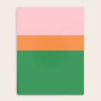 Color Block Striped Solid Pink Green Orange Notebook Gallery Image 4