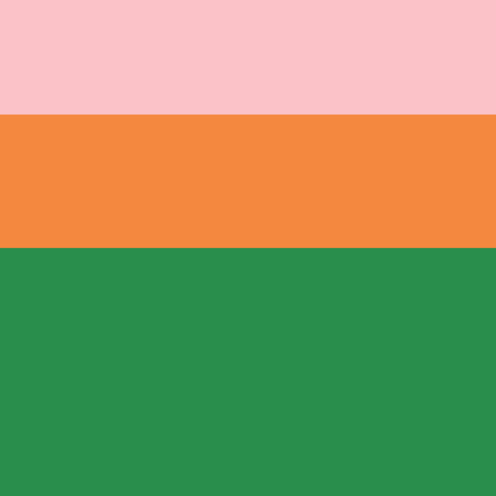 Color Block Striped Solid Pink Green Orange Coffee Mug Gallery Image 2