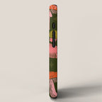 Texas Mushrooms - Bright Multicolor on Green iPhone Case Gallery Image 2