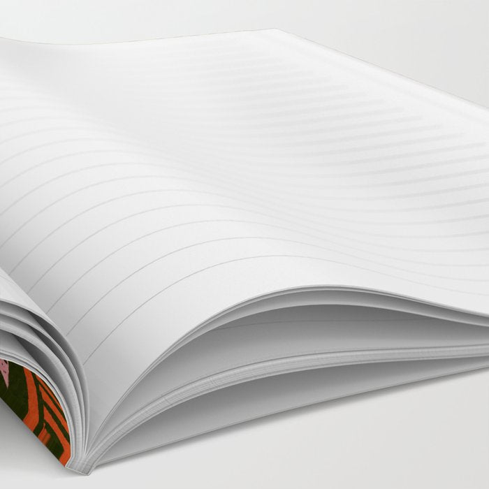 Texas Mushrooms - Bright Multicolor on Green Notebook Gallery Image 2