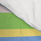 Summer Stripes Spring Green Pastel Multicolor Pattern Comforter Gallery Image 4